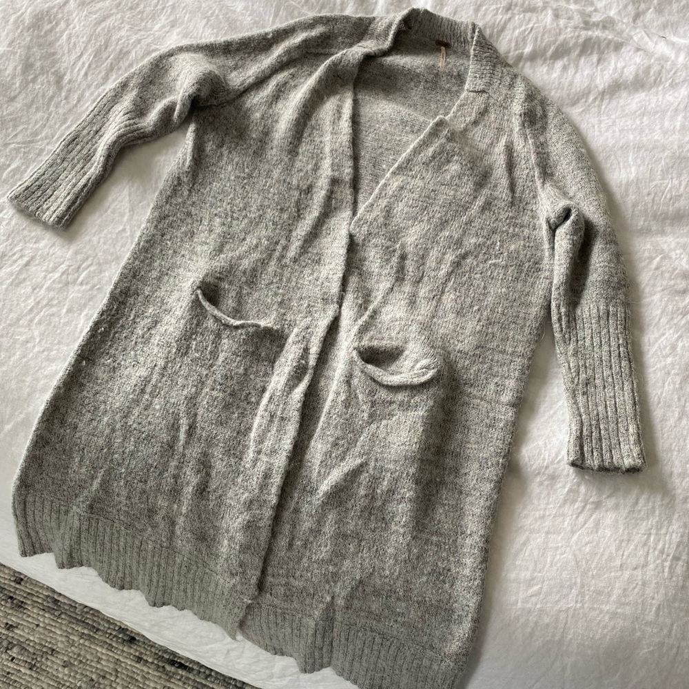 Free People Long Knit Cardigan